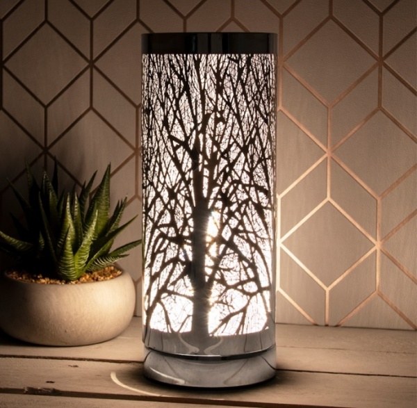 Silver Tree - Touch - Wax Melt Warmer Lamp