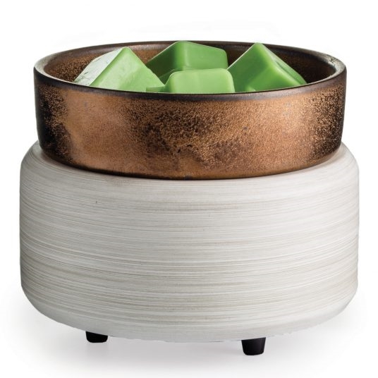 Whitewash & Bronze - Wax Melt Warmer Lamp